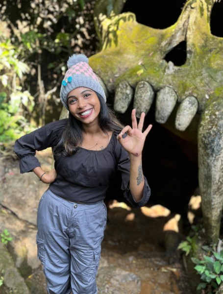 Chinnu Pappu in a still from one of her videos on Instagram