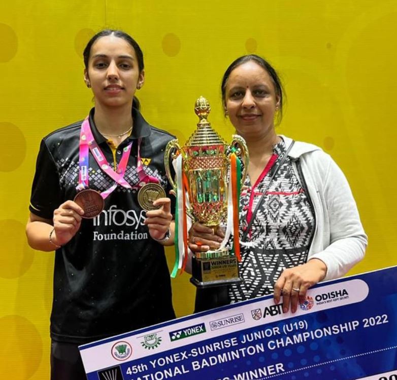 Devika Sihag with her mother