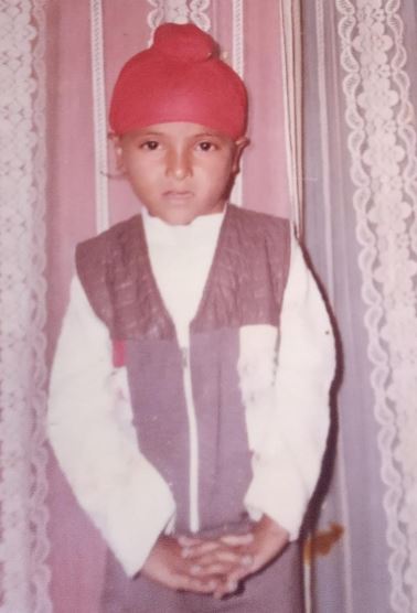 Harbrinder Singh when he was 6 years old