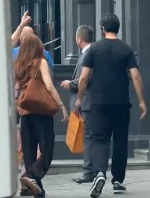 Imad Wasim pictured with Nyla Raja in London