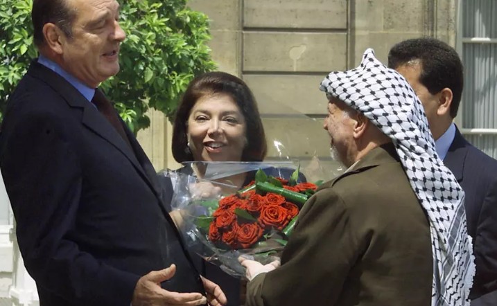 Leila Shahid while representing Palestine abroad