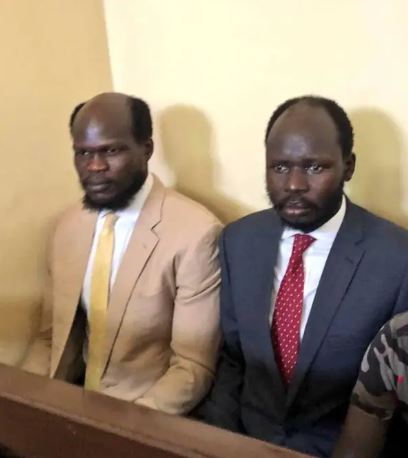 Peter Biar (right) with Abraham Chol Keech (left)