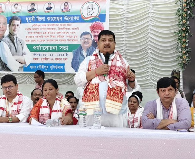 Rakibul Hussain speaking during a political campaign