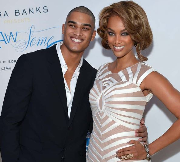 Tyra Banks with Rob Evans