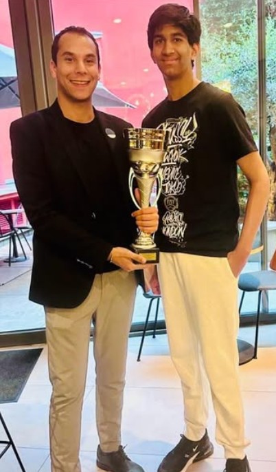 Aarav Dengla (right)