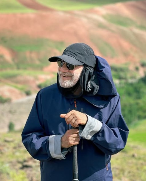 Ali Larijani during a trip