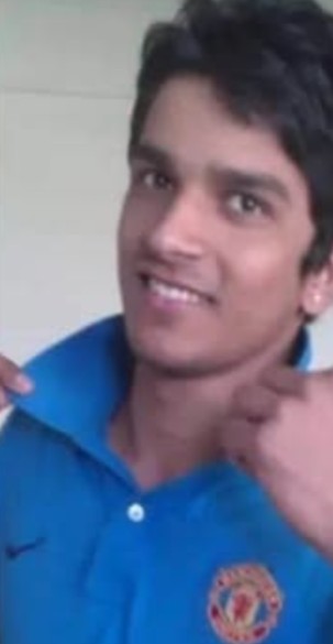 An old picture of Harish Rana during his college days