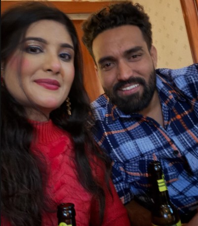 Harshil Kalia while enjoying an alcoholic beverage