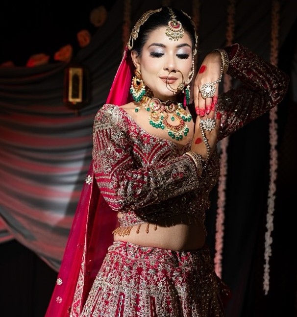 Harshil Kalia while promoting a bridal makeup artist