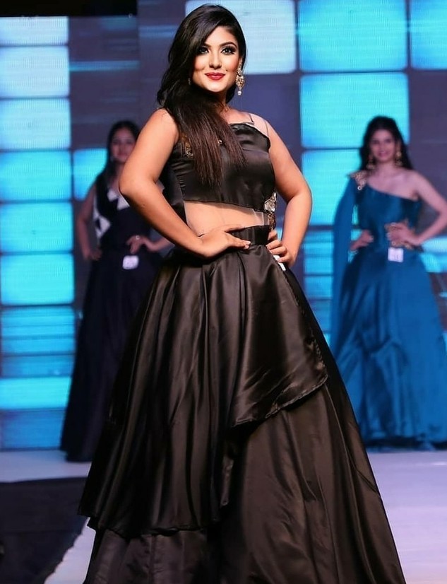 Harshil Kalia while walking the ramp at a fashion show