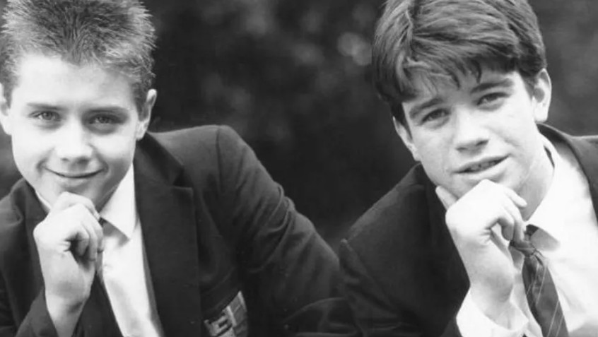 John Alford (left) played Robbie Wright in Grange Hill, alongside George Christopher (right) who appeared as Ziggy Greaves
