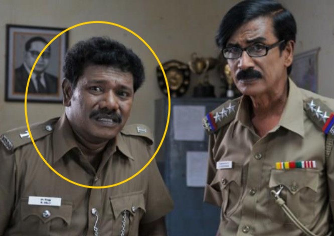 Karunas in a still from a film