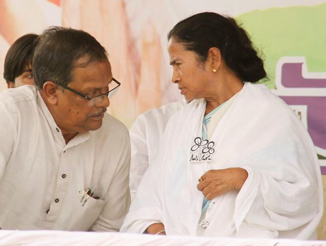 Moloy Ghatak with Mamata Banerjee