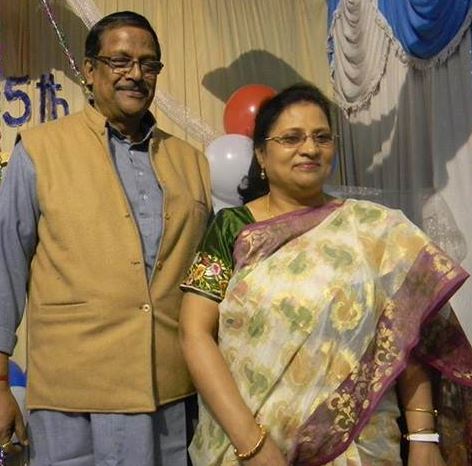 Moloy Ghatak with Sudeshna Ghatak
