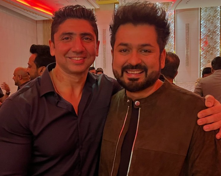 Mustafa Ahmed with Indian film director Aditya Dhar