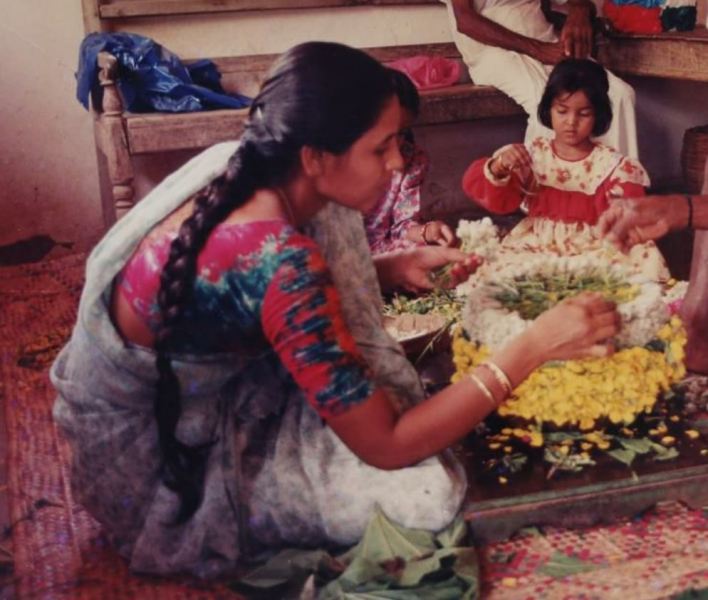 Nandini Sidda Reddy's younger sister and her daughter