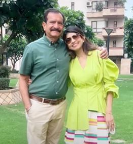 Swati Bhargava with her father