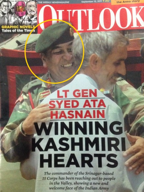 Syed Ata Hasnain on the cover of OUTLOOK magazine