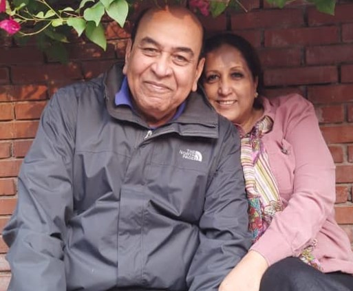 Syed Ata Hasnain with his wife
