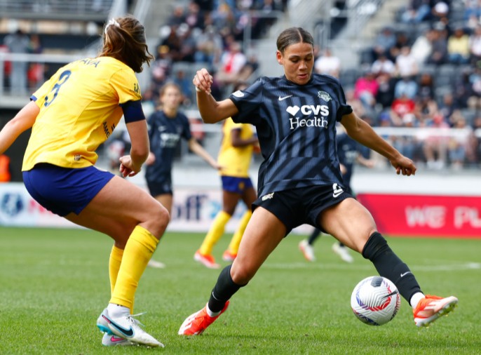 Trinity Rodman while playing for Washington Spirit