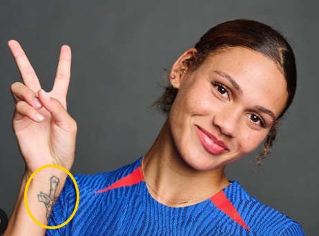 Trinity Rodman's tattoo on her right wrist