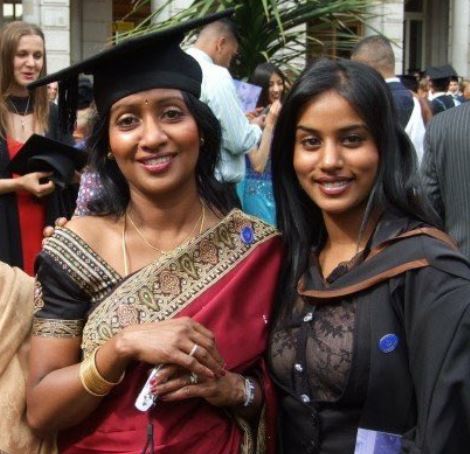 Uma Kumaran with her family