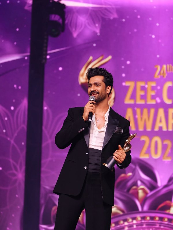 Vicky Kaushal after winning the Viewers' Choice Award for Best Actor (Male) at the 24th Zee Cine Awards (2026)