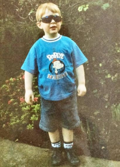 A childhood photo of Michael Patrick