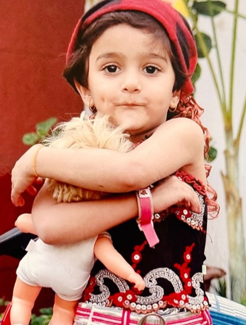 A childhood picture of Rajnandini Pawar