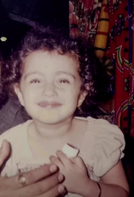 A childhood picture of Samreen Kaur