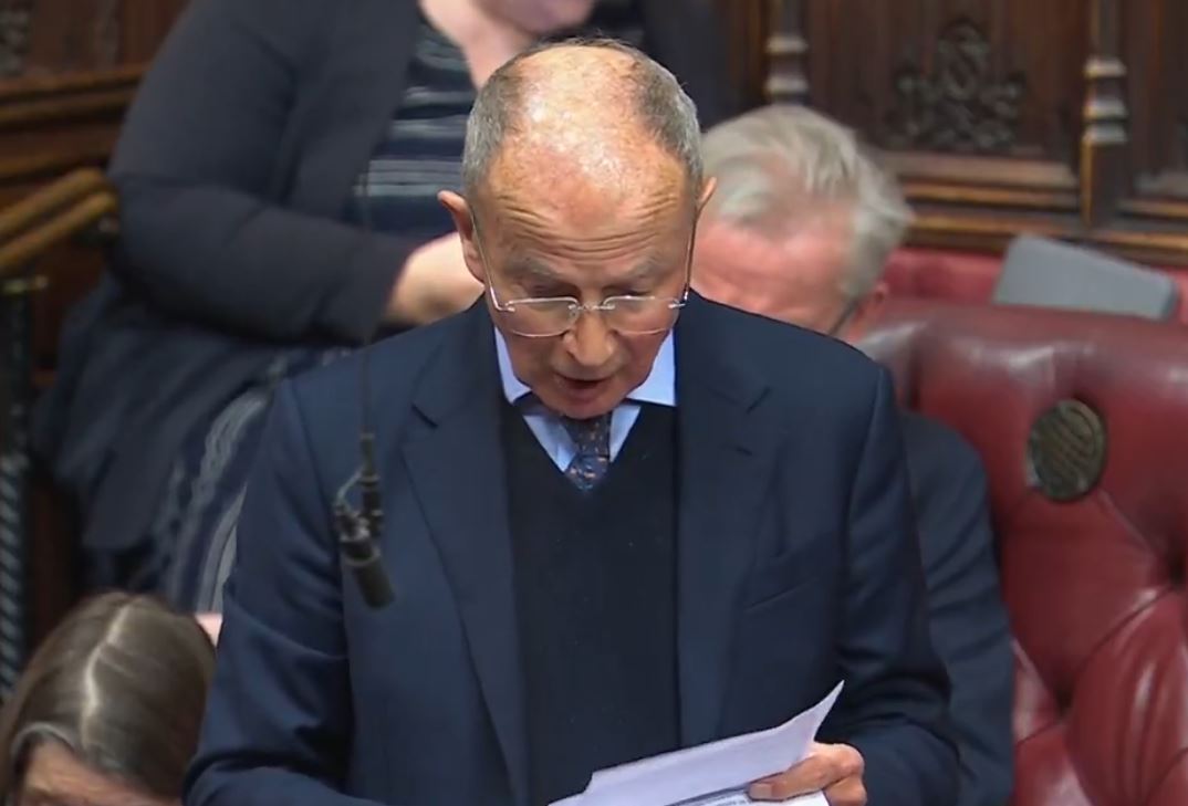 A picture of Michael Farmer, Baron Farmer, when he was speaking in the parliament