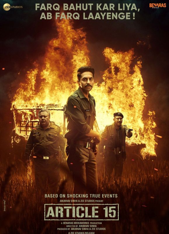 A poster of the film 'Article 15' (2019)