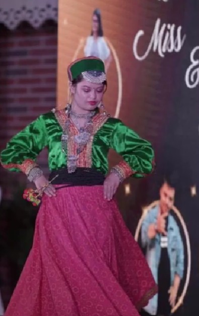 Ahida Sarmai while walking the ramp at a fashion show