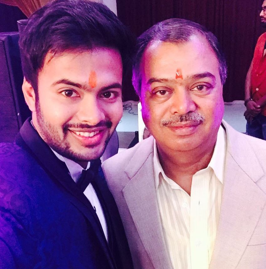 Ajitesh Argal with his father