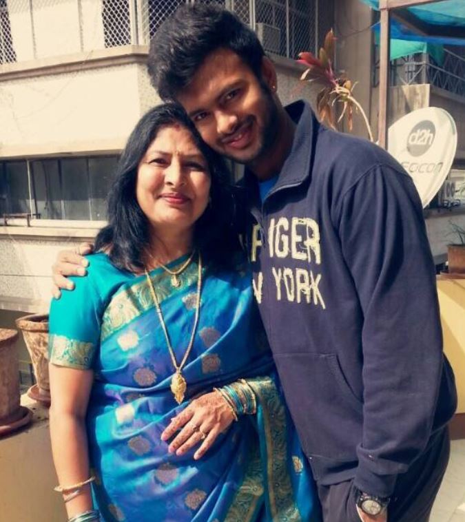 Ajitesh Argal with his mother