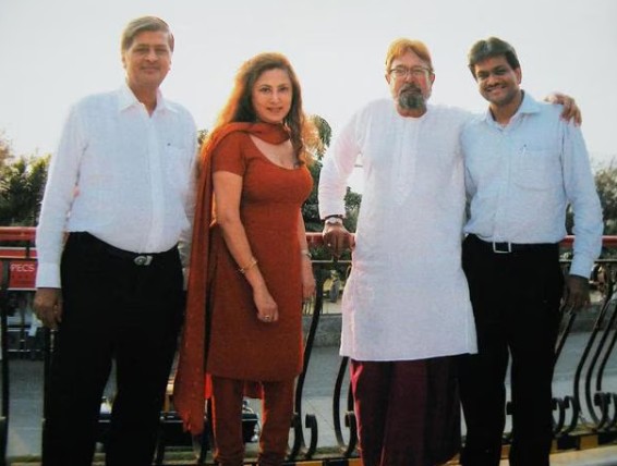 An old picture of Anita Advani with Rajesh Khanna