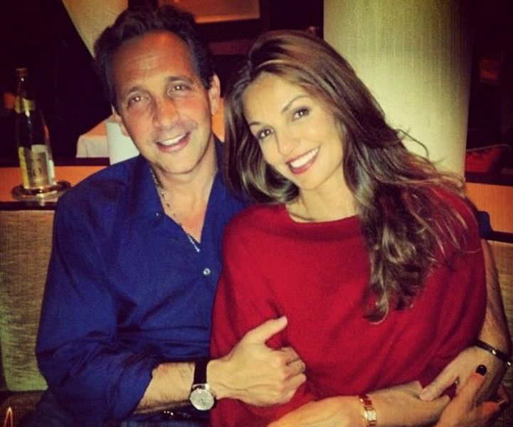 An old picture of Nadia Farès and Steve Chasman