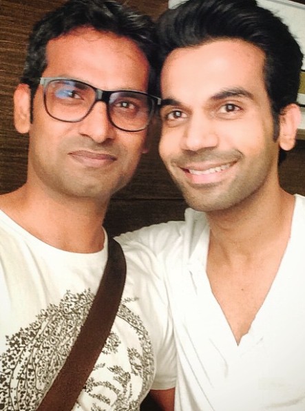 An old picture of Saini S. Johray with Rajkumar Rao