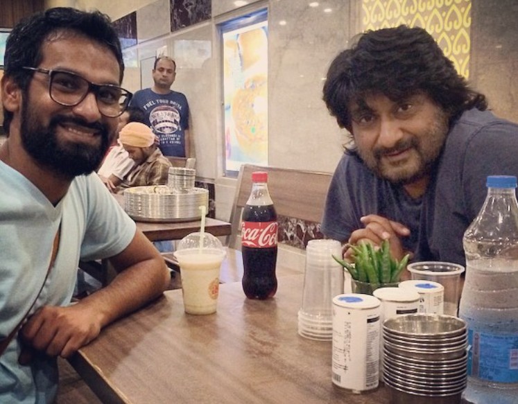 An old picture of Saini S. Johray with Vivek Agnihotri