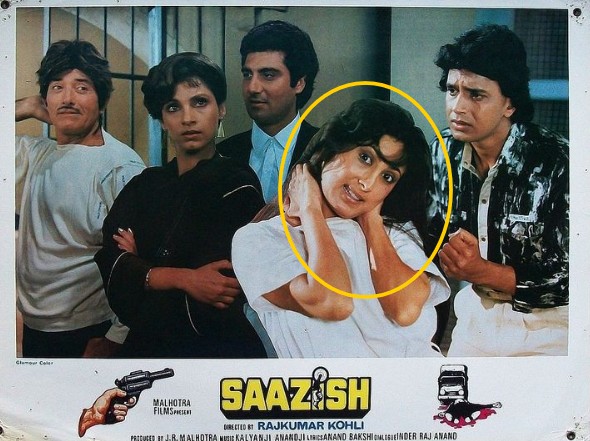 Anita Advani on the poster of the film Saazish