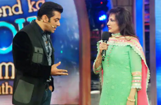 Anita Advani on the set of the television reality show Bigg Boss Season 7 (2013)