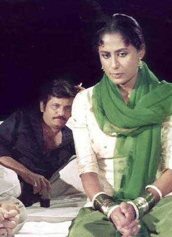 Bharat Kapoor (in background) during a film scene