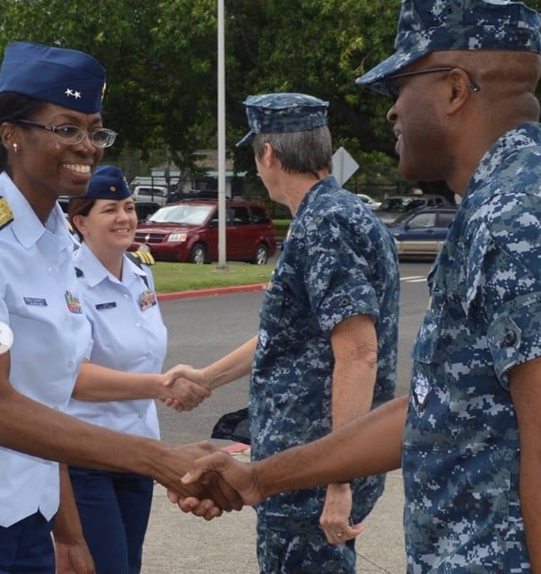 Erica Schwartz during her service as a physician