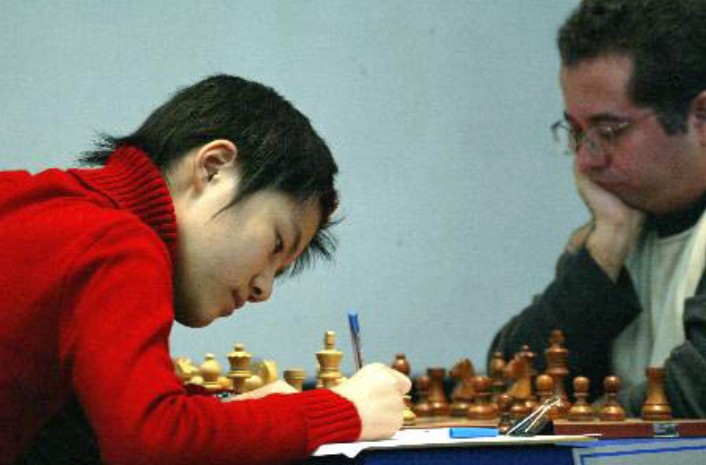 Hou Yifan at the 2005 World Team Chess Championship, Beersheva, Israel