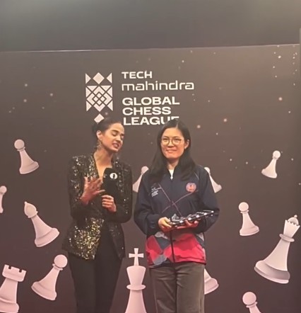 Hou Yifan at the Tech Mahindra Global Chess League