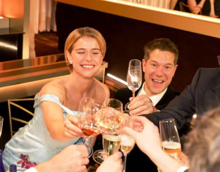 Jessie Buckley and Freddie Sorensen