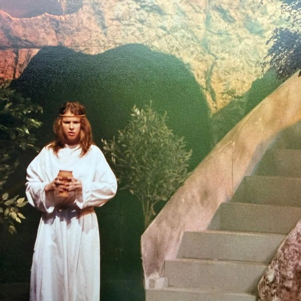 Jessie Buckley in a school play