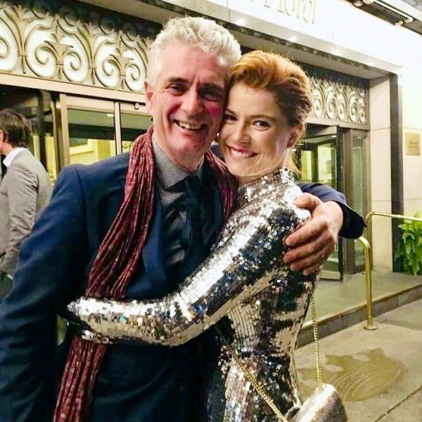 Jessie Buckley with her father
