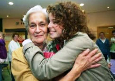 Jessie Buckley with her grandmother, Dr Norrie Buckley