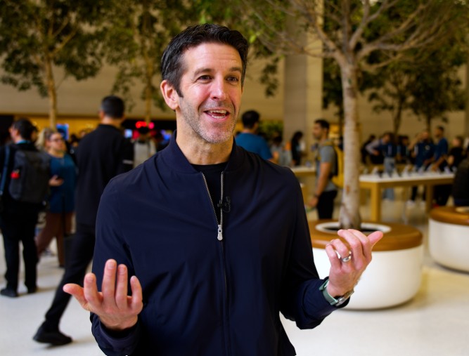 John Ternus as a hardware presenter at an event organised by Apple
